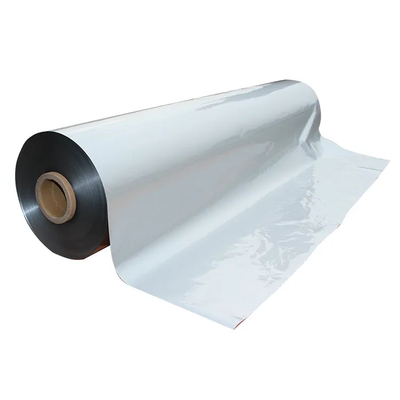 12U beschichtet mit weißem Polyethylen PE Metallisierter PET-Film Nahrungsmittel Weicher Petg-Film Silberkristall Spiegel Pet-Film