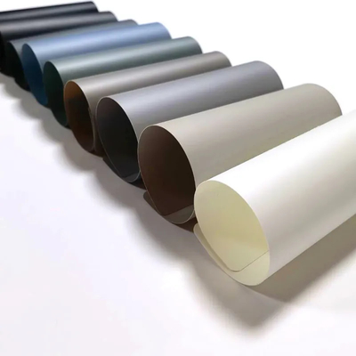 0.25mm Feste Farbe Hoch glänzend weich berührbar Kunststoff PETG PET Möbelplatte Schutzfilm Roll für Lamination