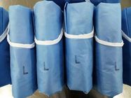 Blaue medizinische Wegwerfkleidniedrige Linting-Wasserbeständigkeit für Operations-Raum