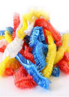 Wegwerfplastikhaar-Kappen multi Größe Polyethlene mit Gummiband-Farbstreifen