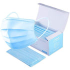 Blaue Wegwerfgesichtsmaske/3 üben die nicht gesponnene besonders angefertigte Gesichtsmaske-Farbe aus