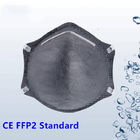 4 Falte Wegwerfatemschutzmaske, Wegwerf-Respirator des Kohlefilter-FFP2