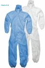 Einzelner Gebrauchs-Wegwerfnicht gesponnenes blaues Overall-mit Kapuze wasserdichtes CER genehmigtes mit/ohne Stiefel-Abdeckung