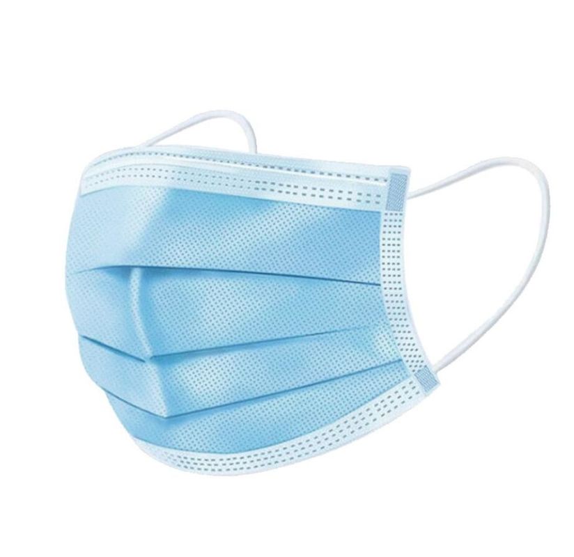 Nicht gesponnenes blaues Wegwerfgröße Soem/ODM der gesichtsmaske-17.5*9.5cm verfügbar