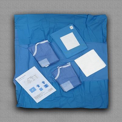 Medizinische Materialien und Zubehör Chirurgiepaket Klasse II Blau Grün Weiß Sterile Chirurgische Instrumente für medizinische Zentren